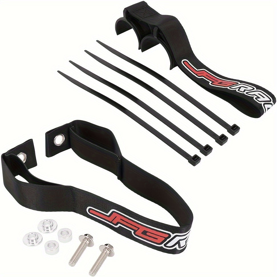 Motorcycle Recovery Tow Strap Set – Adjustable Front & Rear Nylon Straps for Off-Road Dirt Bikes, Motocross & Trail Riding, Heavy-Duty Pull Belt for Stuck Bike Recovery